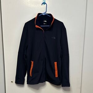 The North Face Black Fleece with Bold Orange Accents